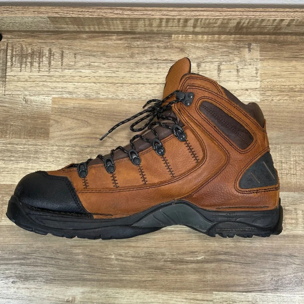 Danner 453 GORE-TEX Waterproof Waxed Leather Hiking Boots Mens 15M Dark Tan 5.5" - Picture 6 of 10